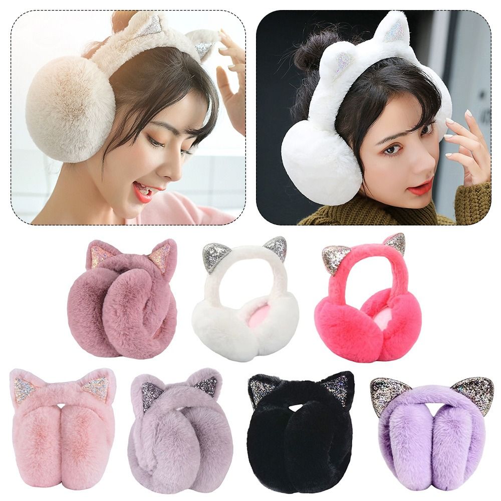 Cute Rabbit Design Animal Ear  - Earmuffs Foldable recension och pris