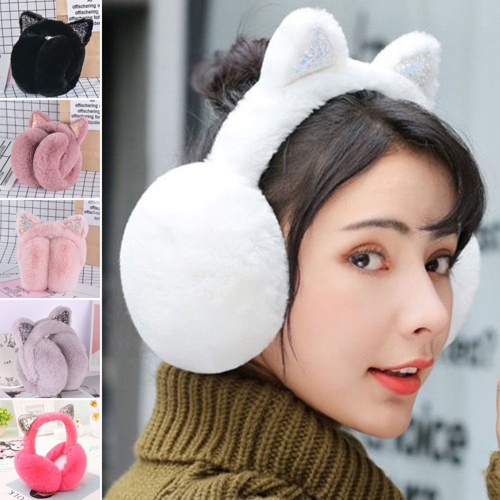 Cute Rabbit Design Animal Ear  - Earmuffs Foldable recension och pris