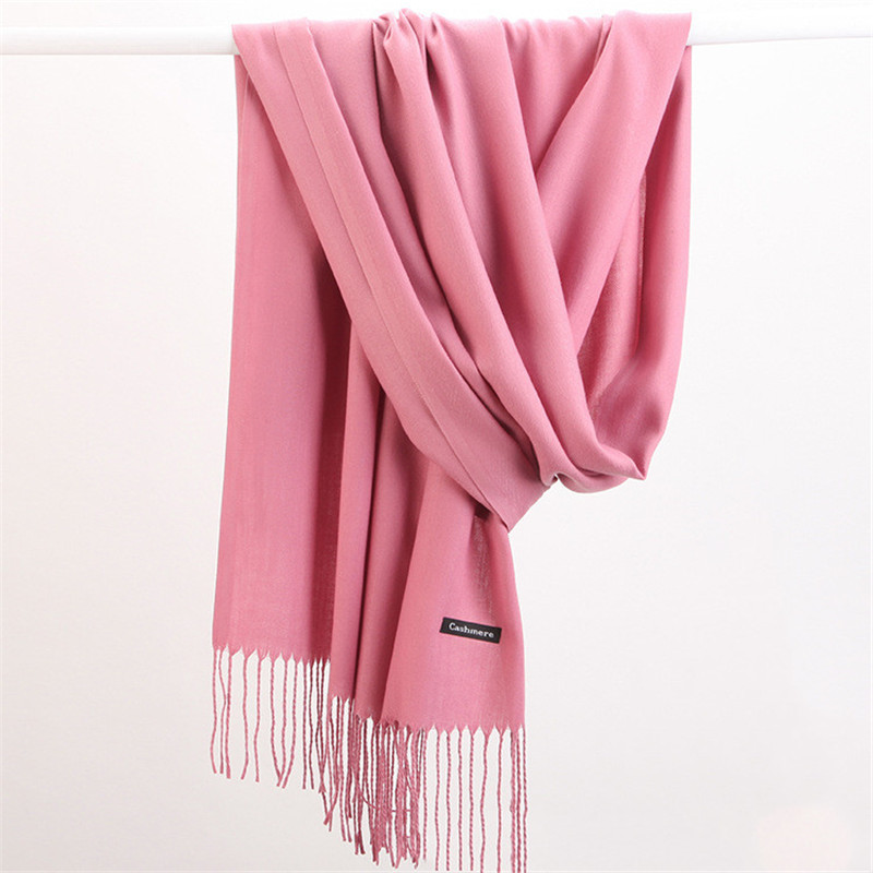 Fashion Solid Color 2023 Women - Shawl Wrap Winter recension och pris