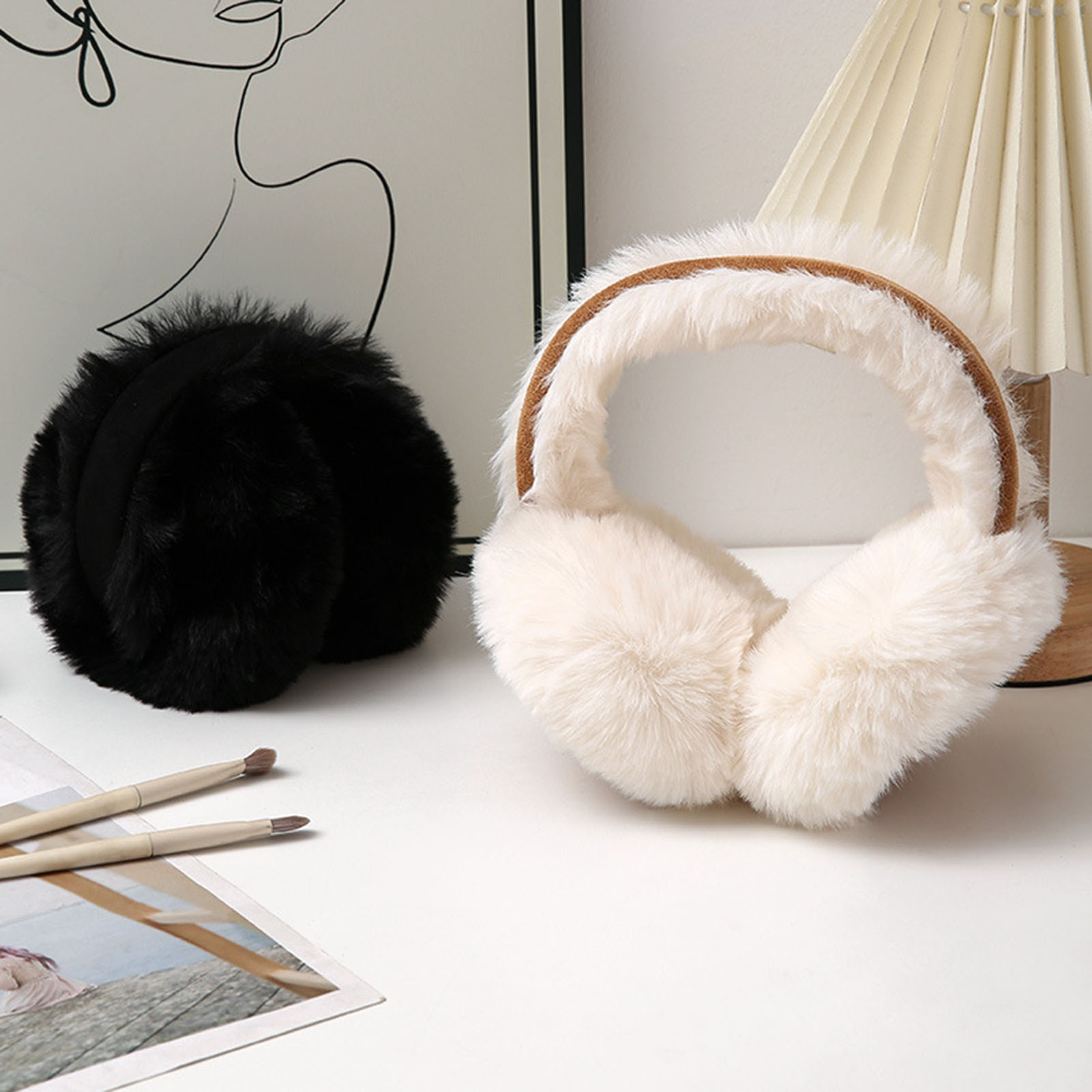 Windproof Earmuffs Plush Warm  - Earmuffs Foldable recension och pris