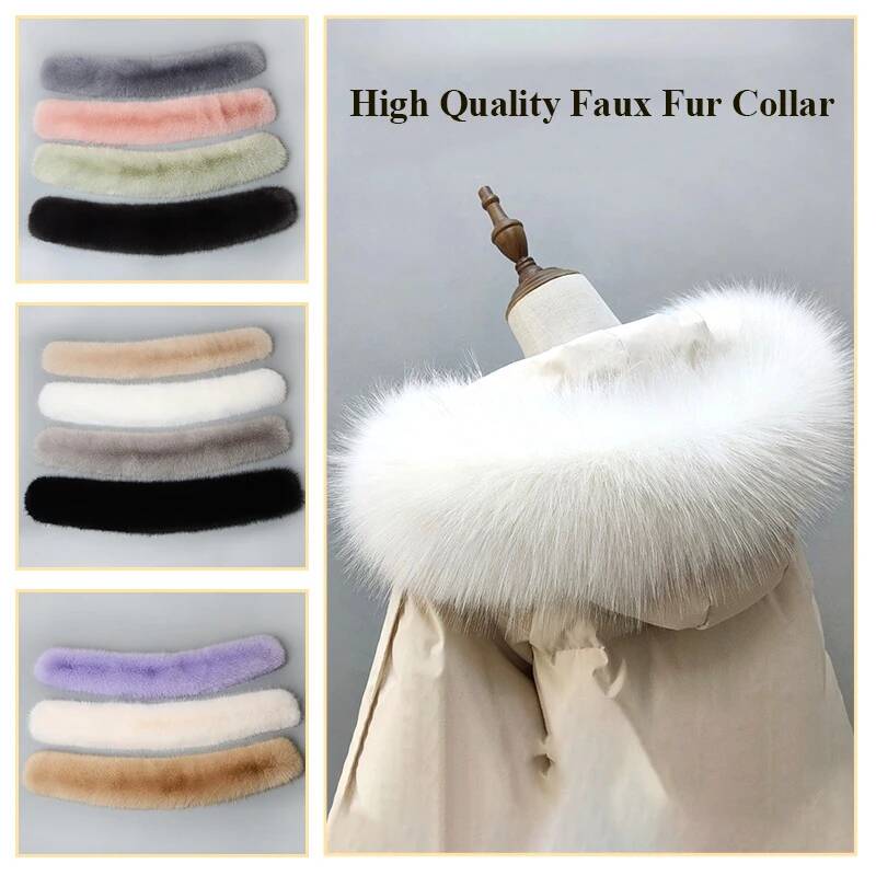 Winter Coat Fur Collar Faux Fu - Shawl Wrap Winter recension och pris
