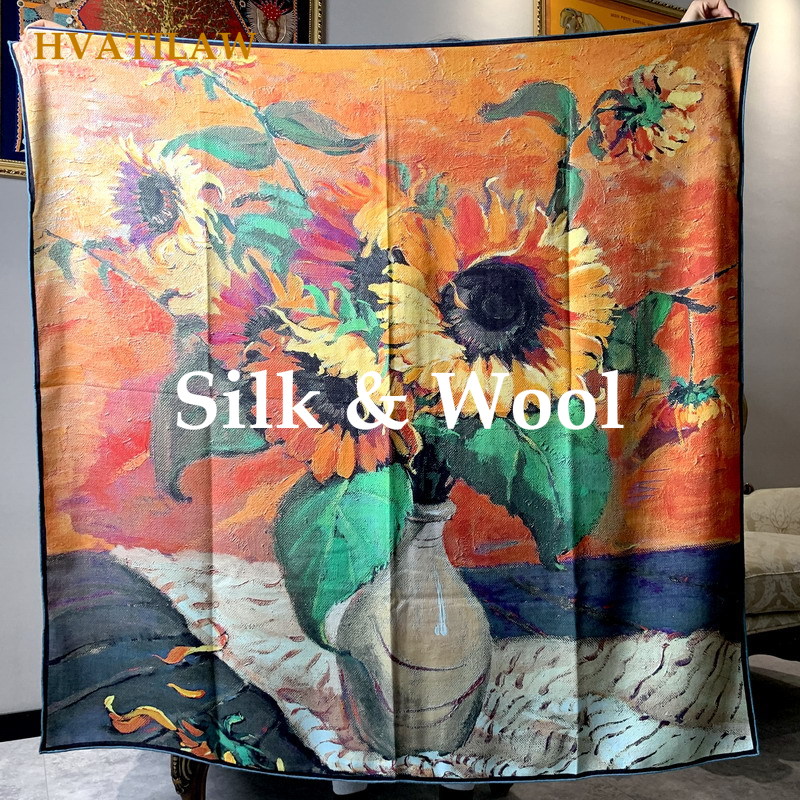 Elegant 30% Silk 70% Wool Scar - Shawl Wrap Winter recension och pris