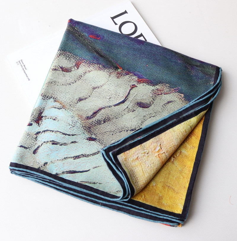 Elegant 30% Silk 70% Wool Scar - Shawl Wrap Winter recension och pris