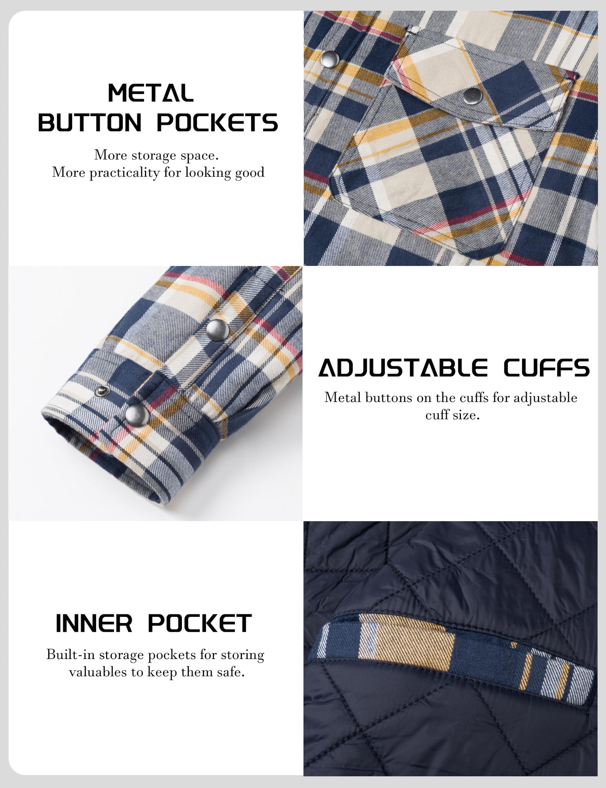 Men's Winter Flannel Shirt Jac - Flannel Shirt Lined recension och pris